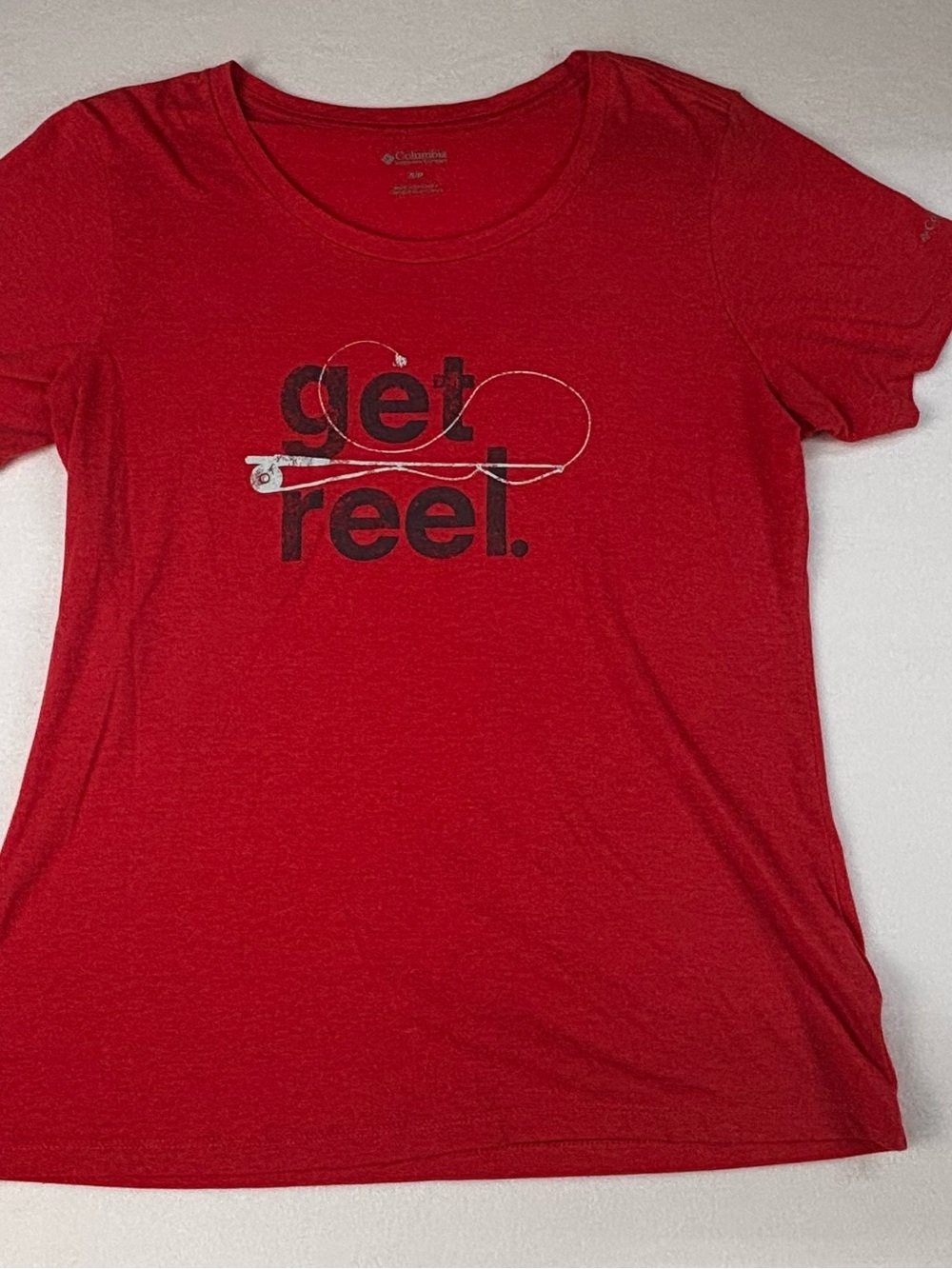 Columbia Red Women's 'Get Reel' Graphic Tee
